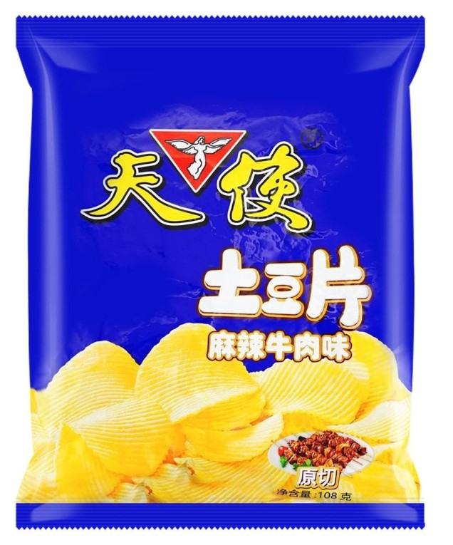 Angel Spicy Beef Potato Chips - 3.81oz
