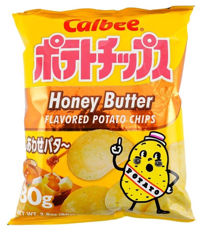 Calbee Honey Butter Potato Chips - 2.8oz