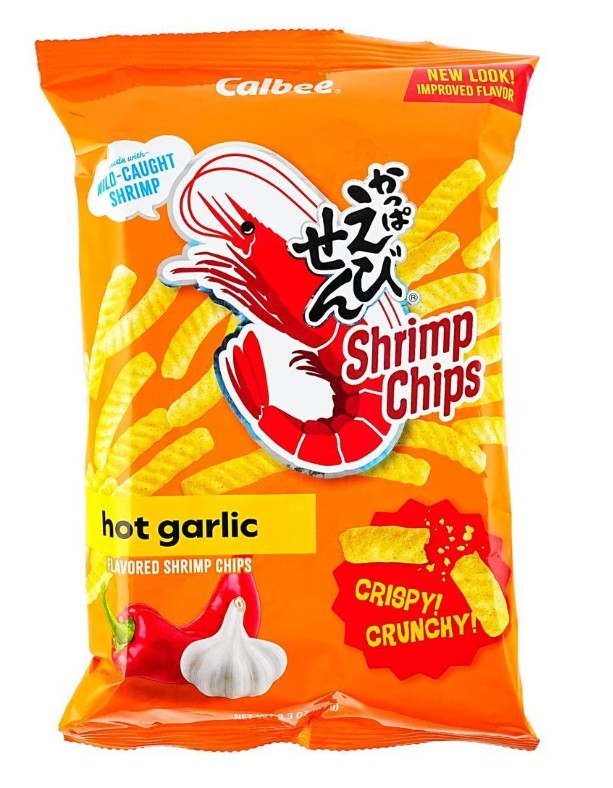 Calbee Hot Garlic Shrimp Chips - 3.3oz