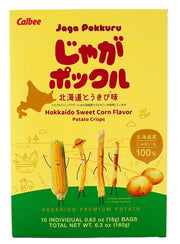Calbee Corn Jaga Pokkuru Three Brothers Hokkaido Premium Potato Sticks - 6.34oz