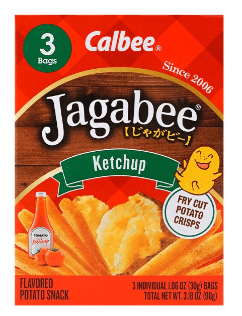Calbee Ketchup Fry Cut Potato Crisps - 3.18oz
