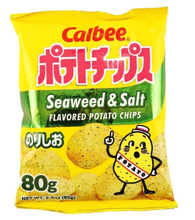 Calbee Seaweed & Salt Potato Chips - 2.8oz