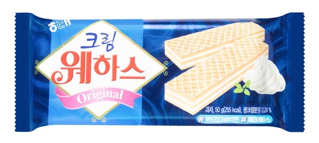 Haitai White Cream Waffle Cookie - 1.76oz