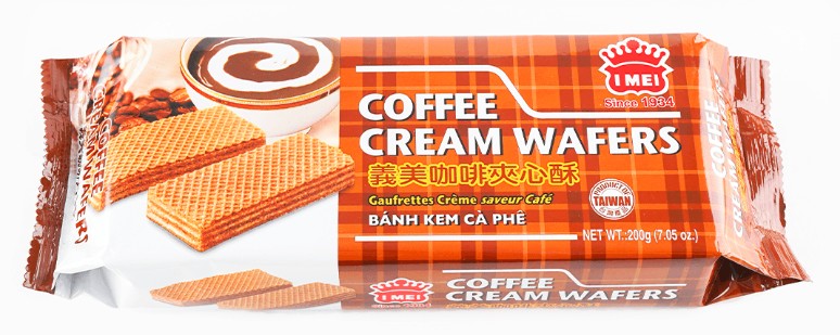 Imei Coffee Cream Wafers - 7.05oz