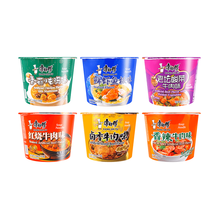 Master Kong Instant Cup Noodles Multiple Flavors