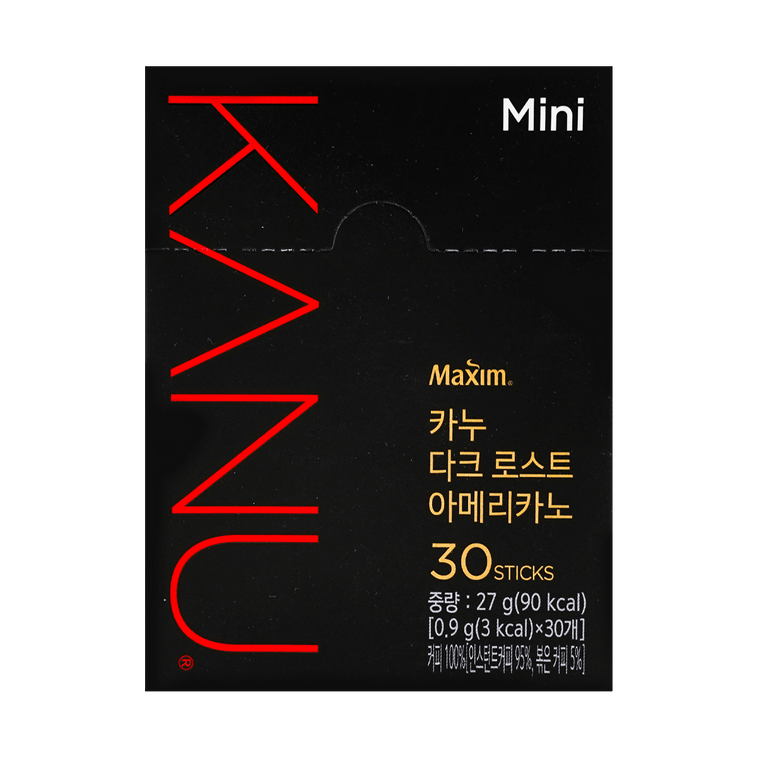Maxim Cafe Kanu Mini Dark Black Coffee - 30 sticks