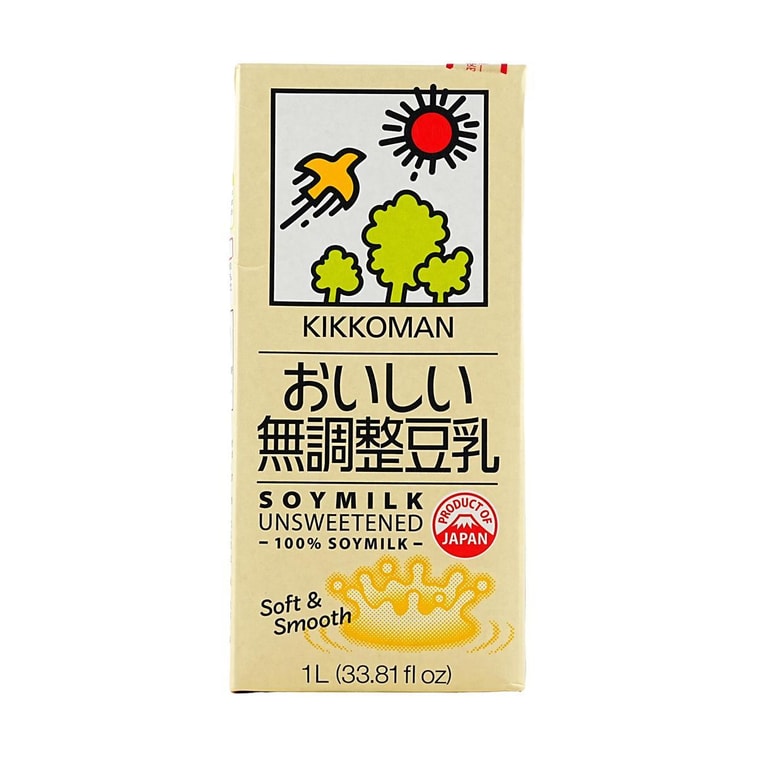 Kikkoman 100% Soy Milk Unsweetened - 33.81 fl oz