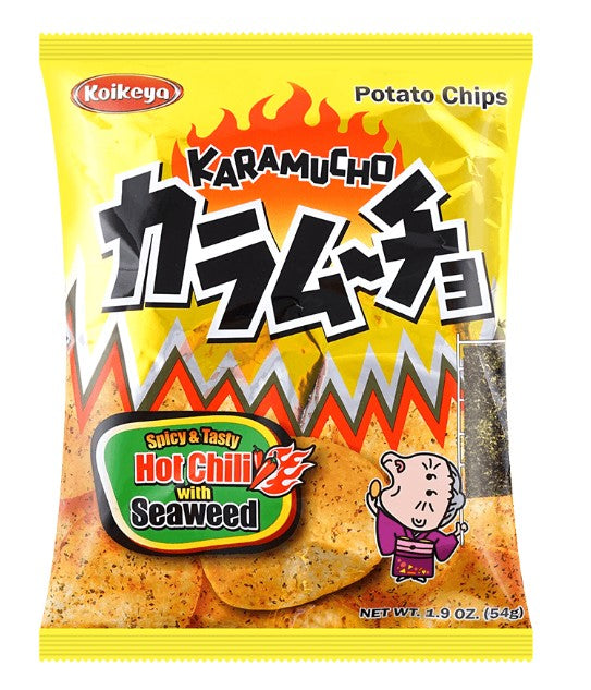 Koikeya Spicy Hot Chili Seaweed Karamucho Potato Chips - 1.9oz