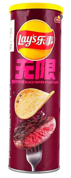Lay's Black Pepper Rib Eye Steak Potato Chips - 3.17oz