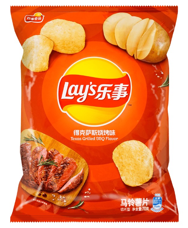 Lay's Grilled BBQ Potato Chips - 2.46oz