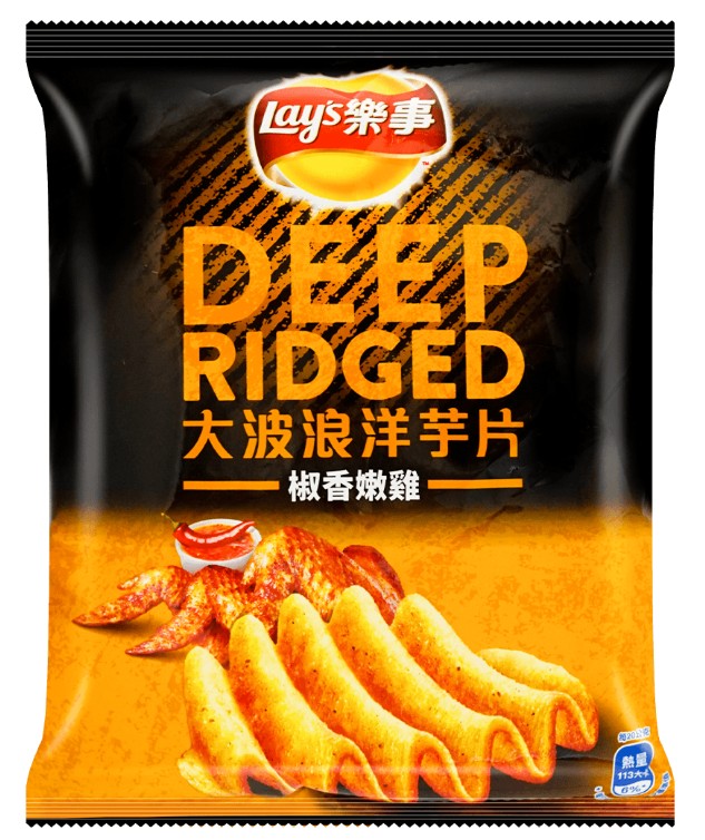 Lay's Pepper Chicken Deep Ridged Potato Chips - 1.07oz