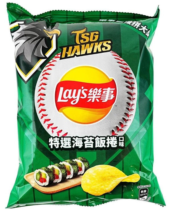 Lay's Taiwan Seaweed Rice Roll Gimbap Potato Chips - 1.7oz