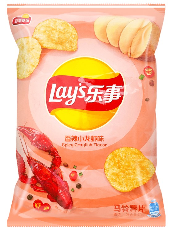 Lay's Spicy Crayfish Potato Chips - 2.46oz