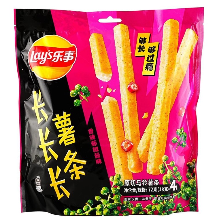 Lay's Spicy Rattan Pepper Long Fries Potato Chips - 2.53oz