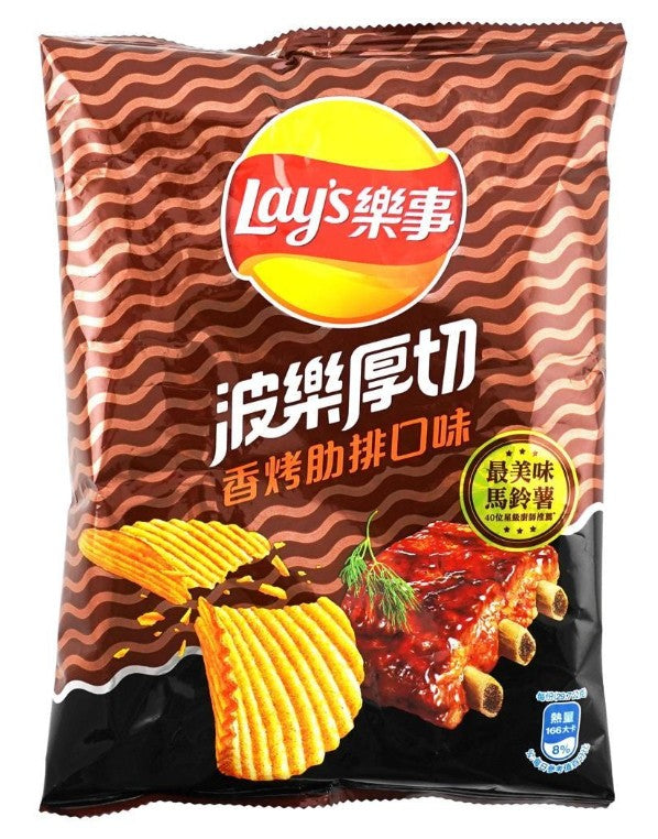 Lay's Thick Cut Grilled Ribs Potato Chips - 2.09oz