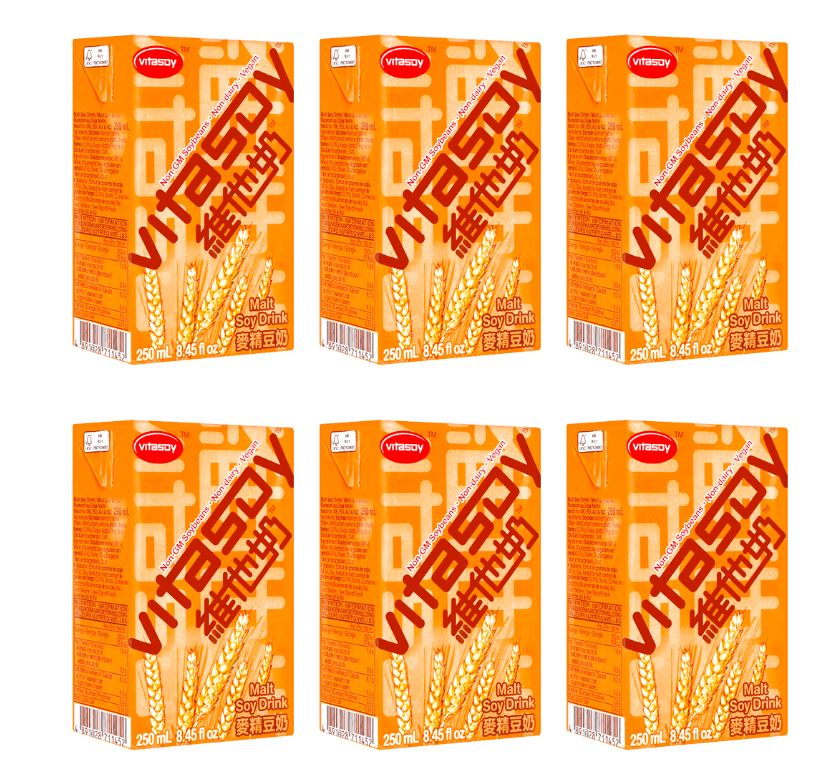 Vitasoy Malt Soy Drink - 6 count - 8.45 fl oz