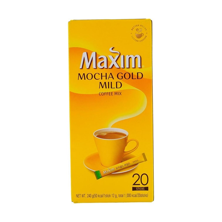 Maxim Mocha Gold Coffee Mix (Mild) - 12g X 20 sticks