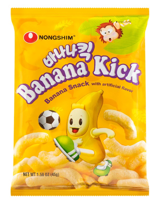 Nongshim Banana Kick Corn Puffs - 1.58oz