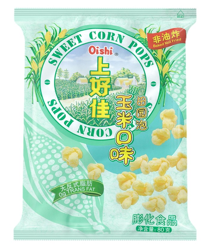Oishi 0g Trans Fat Sweet Corn Puff - 2.82oz