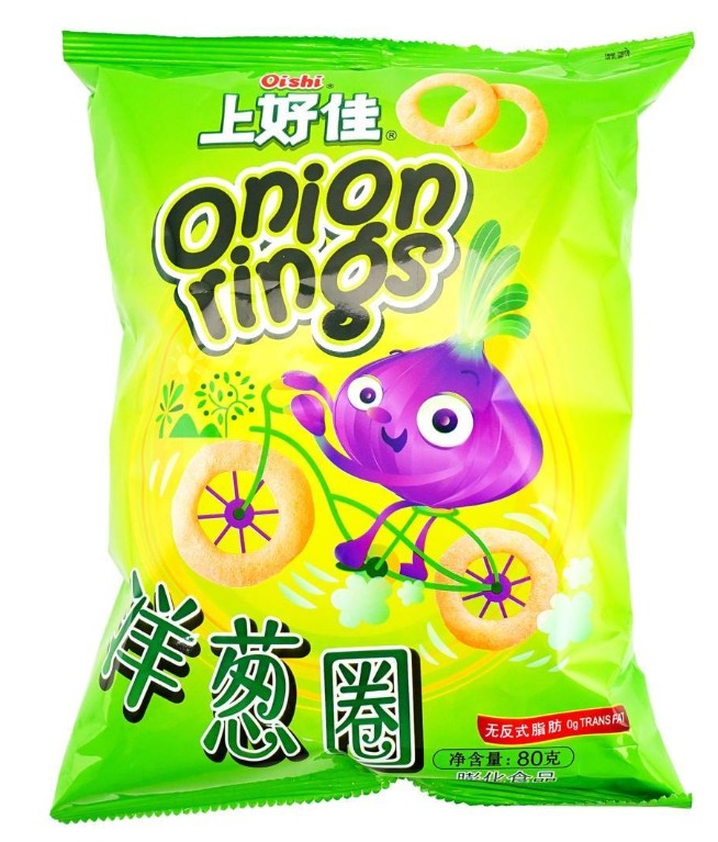 Oishi Onion Rings Snacks - 2.82oz