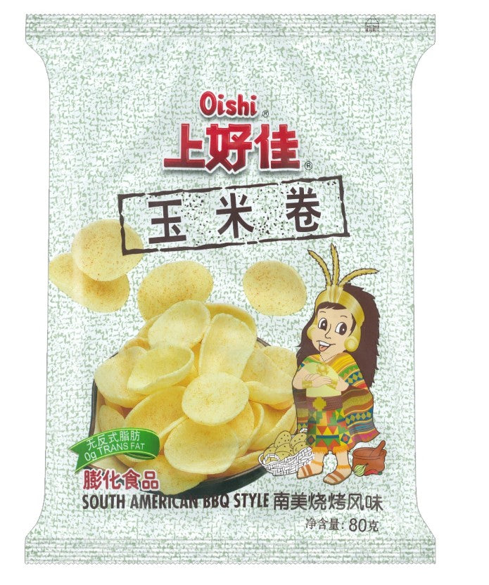 Oishi South American BBQ Style Sweet Corn Chips - 3.17oz