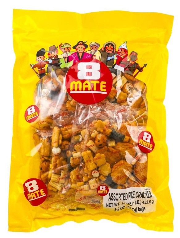 Shirakiku 8 Mate Mix Arae Rice Cracker - 15.97oz