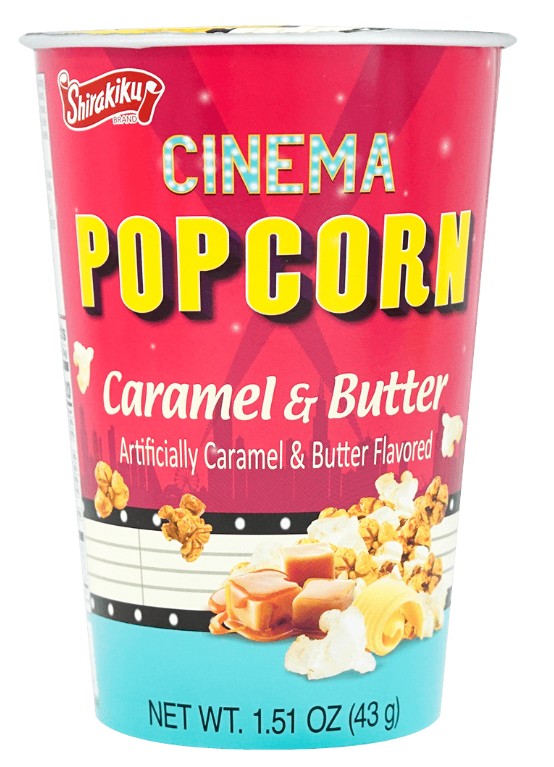 Shirakiku Caramel & Butter Popcorn Cinema - 1.51oz
