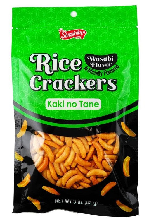 Shirakiku Kaki no Tane Wasabi  Rice Cracker - 3oz