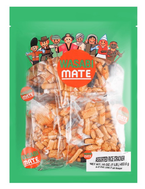 Shirakiku Wasabi Mixed Rice Cracker - 15.97oz