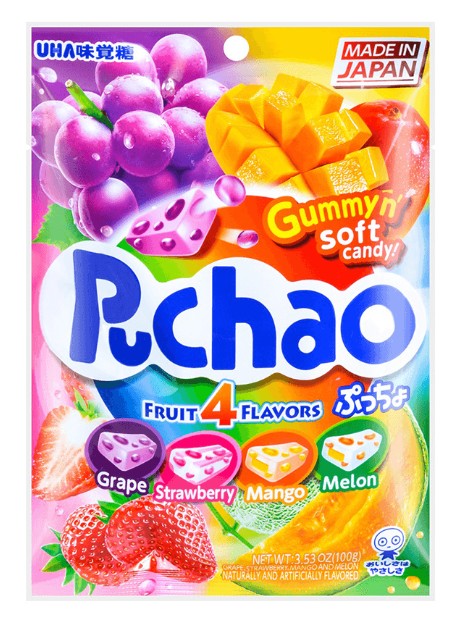 Uha 4 Flavor Soft Jelly Gummy Candy - 3.52oz