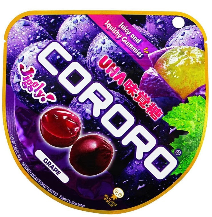 Uha Grape Mikakuto Cororo Fruit Juice Gummy Candy - 1.41oz
