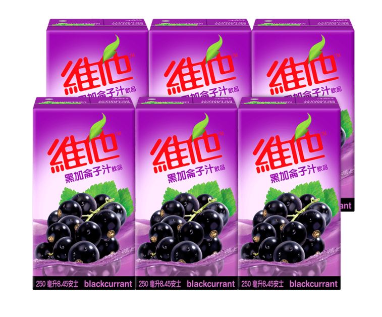 Vitasoy Blackcurrant Juice - 6 count - 8.45 fl oz