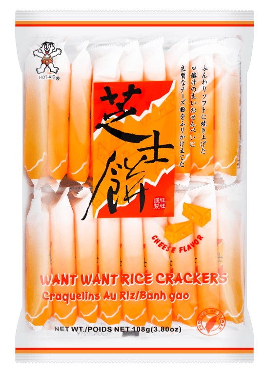 Want Want Cheese Rice Crackers - 3.80oz