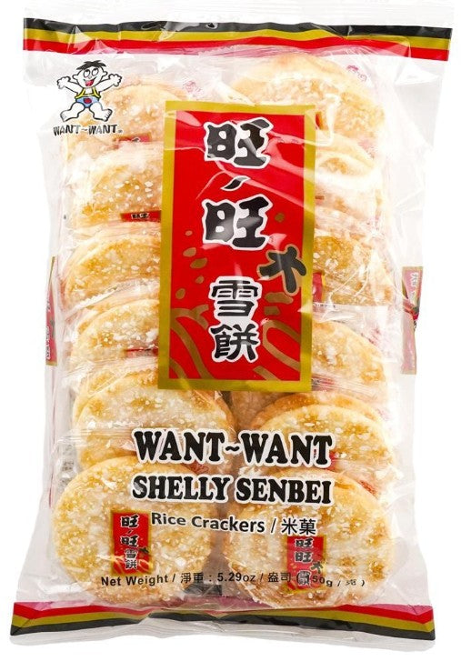 Want Want Shelly Senbei Rice Crackers - 5.29oz