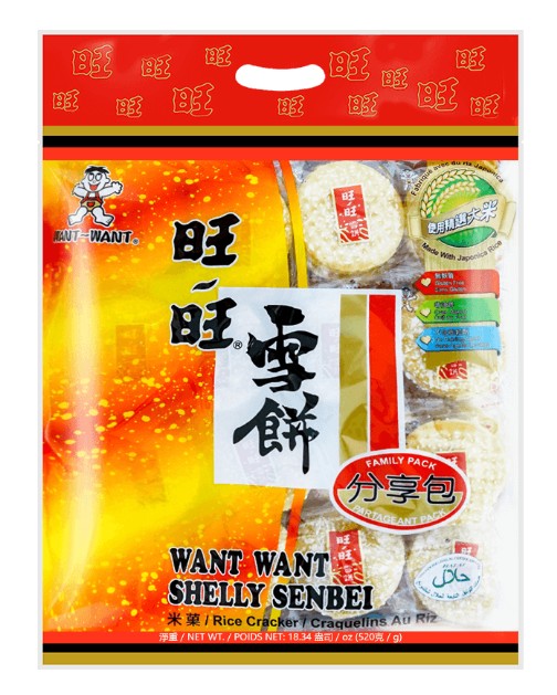 Want Want Original Shelly Senbei Family Pack - 18.34oz