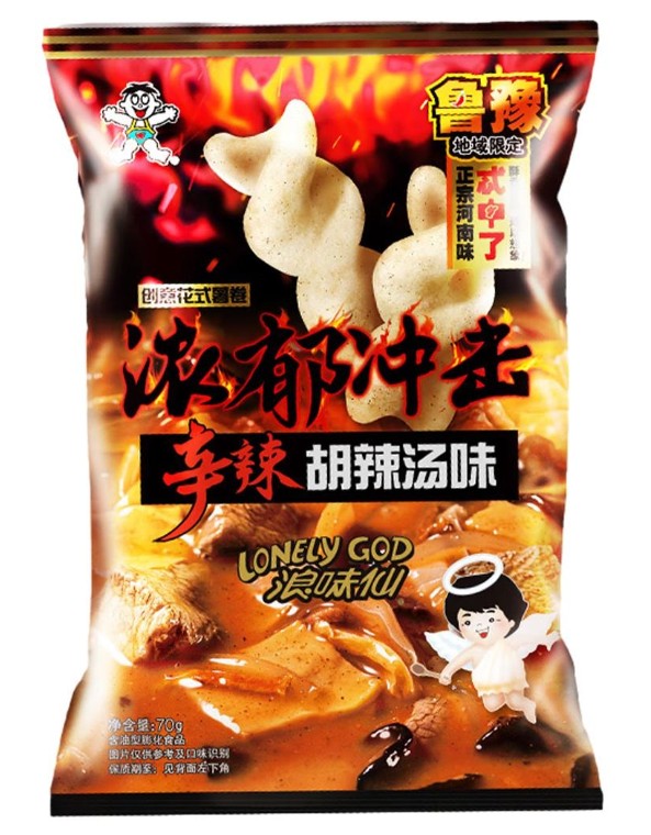 Want Want Spicy Hu La Tang Langweixian Potato Rolls - 2.5oz