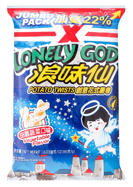 Want Want Vegetable Langweixian Potato Twists - 3.03oz