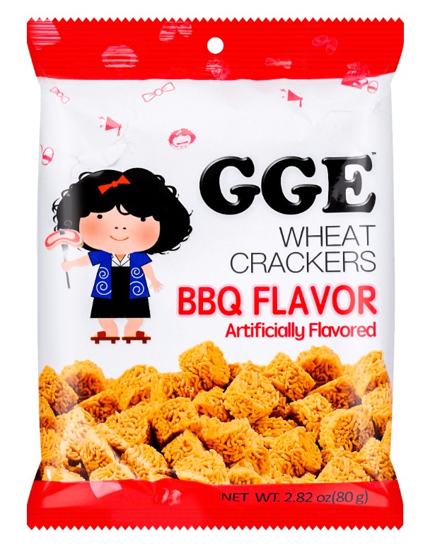 Weilih BBQ Cube Wheat Crackers - 2.82oz