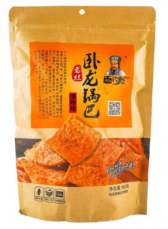 Wolong Hot & Spicy Rice Crackers - 14.1oz