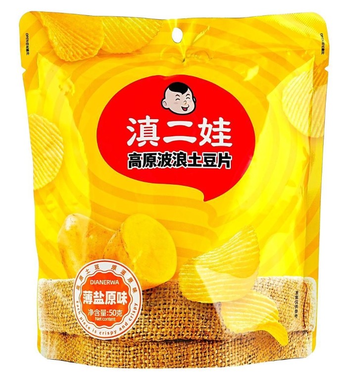 Zew Low-Salt Original Highland Wavy Potato Chips - 1.76oz